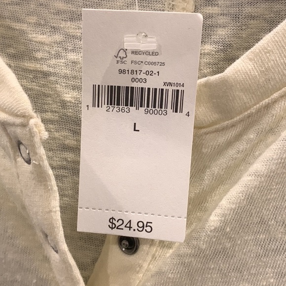 NWT Gap Cotton Blend Top Yellow Large - Picture 11 of 12